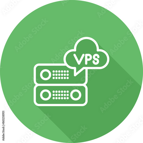 VPS Hosting Vector Icon
