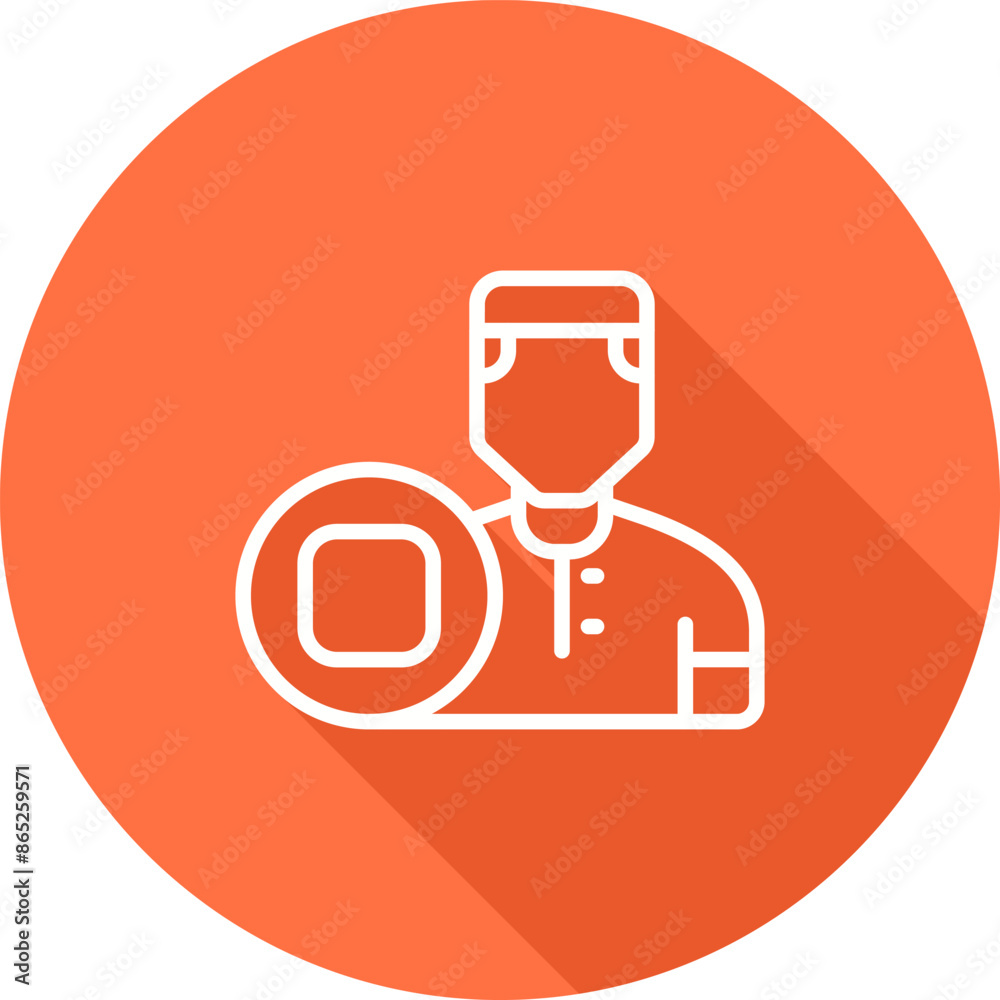 User Stop Vector Icon User Stop Vector Icon