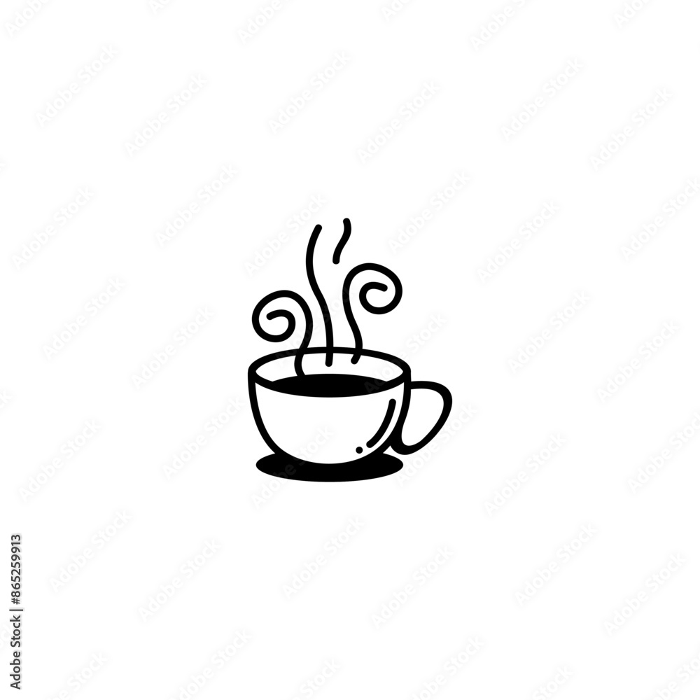 Cup of coffee logo vector