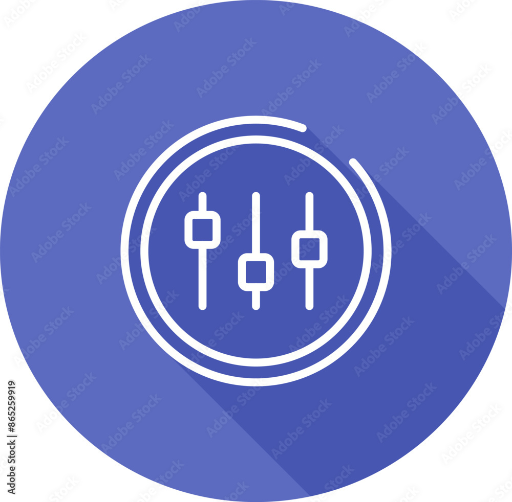 Music Equalizer Vector Icon Music Equalizer Vector Icon