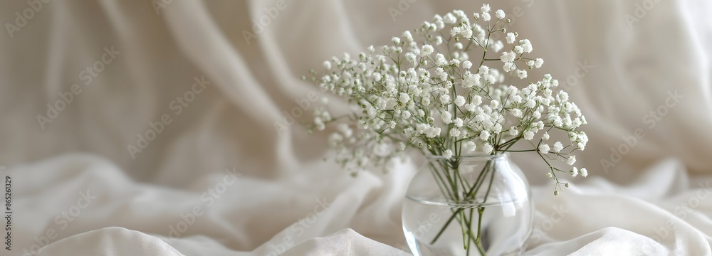 15. Fragile baby's breath in a small glass vase, enhancing floral arrangements with its airy appearance 15. Fragile baby's breath in a small glass vase, enhancing floral arrangements with its airy appearance