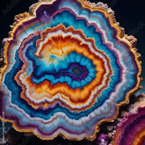 Tapety artystyczne Abstract geode background