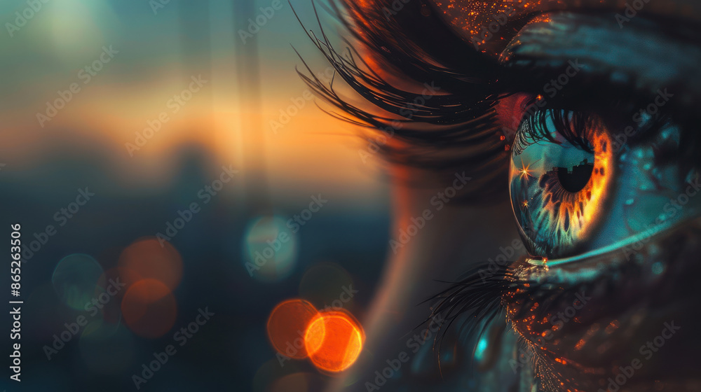 a person's eye with a tear rolling down, capturing a moment of vulnerability and mental health awareness a person's eye with a tear rolling down, capturing a moment of vulnerability and mental health awareness