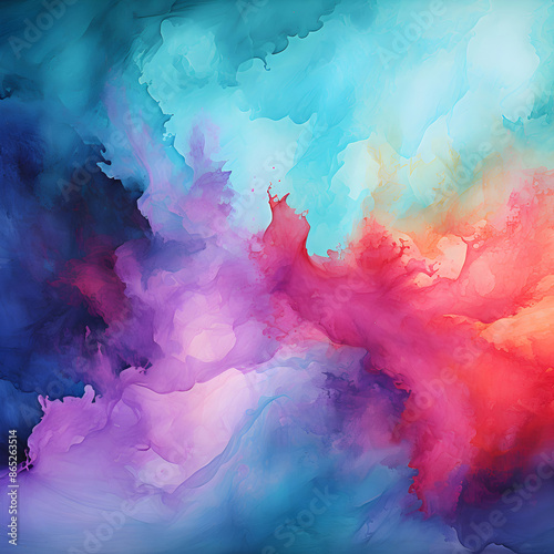 abstract watercolor painting, brush painting, Beautiful art, background, illustration design.