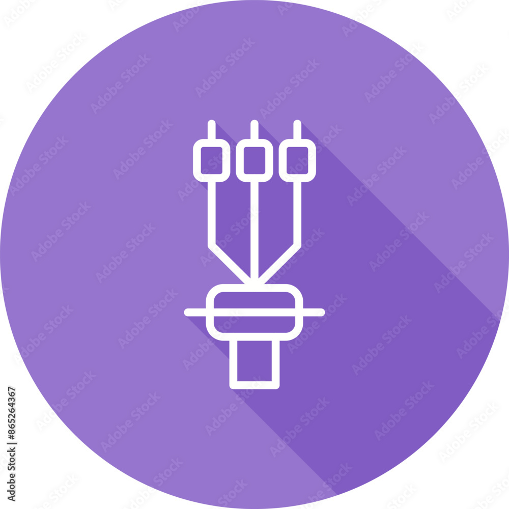 Cable Termination Sleeve Vector Icon Cable Termination Sleeve Vector Icon