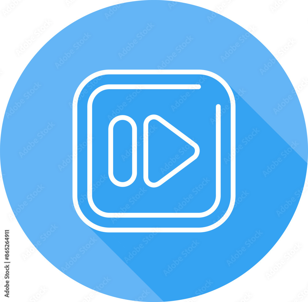 Fast Forward Square Vector Icon Fast Forward Square Vector Icon