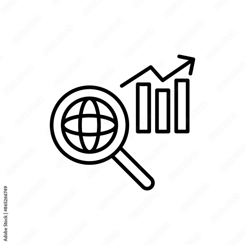 Online analytics outline icons, minimalist vector illustration ,simple transparent graphic element .Isolated on white background Online analytics outline icons, minimalist vector illustration ,simple transparent graphic element .Isolated on white background