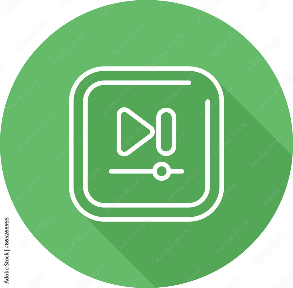 Video Next Track Square Vector icon Video Next Track Square Vector icon