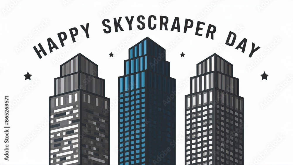  Celebrate. Skyscrapers on. Skyscraper Day, Poster, and Skyscraper Day Poster,  Social Media Poster