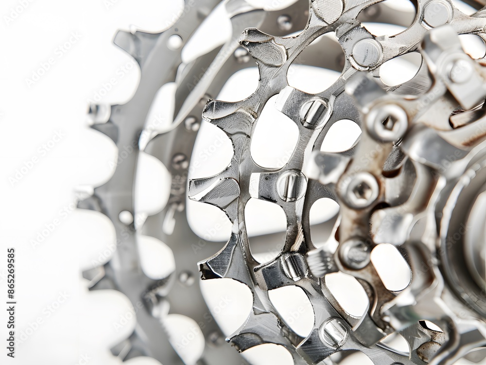 Close-up of a Bicycle Cassette Gears Close-up of a Bicycle Cassette Gears