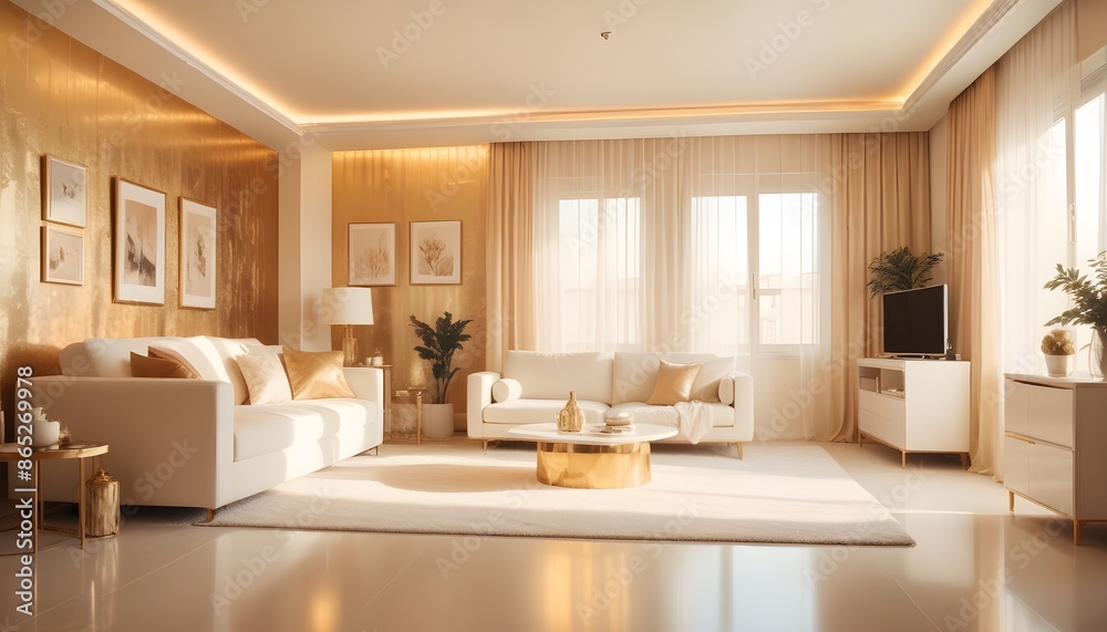 Photo interior modern design room 3d illustration Photo interior modern design room 3d illustration