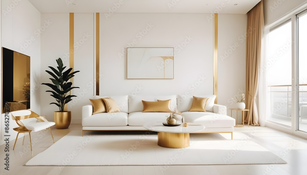 Photo interior modern design room 3d illustration Photo interior modern design room 3d illustration