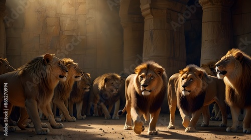 Daniel in the Lions Den Luminous Faith Daniels Prayerful.generative.ai