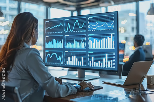 Businessmen meeting in the office Analyze documents and graphs to increase sales.