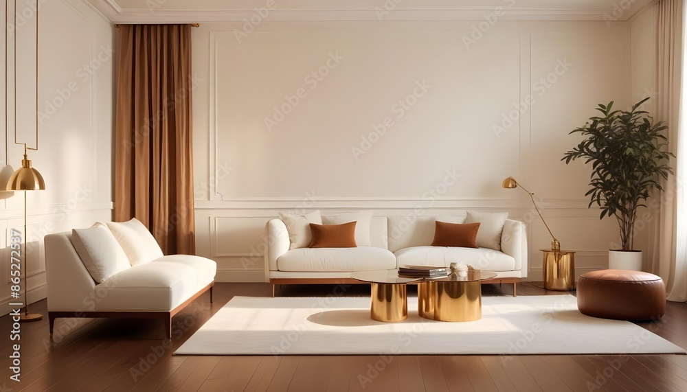 Photo interior modern design room 3d illustration Photo interior modern design room 3d illustration
