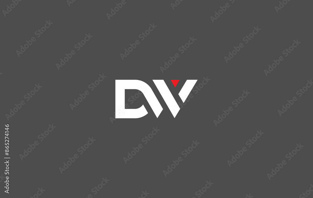 Obraz premium DW Letter Logo Design