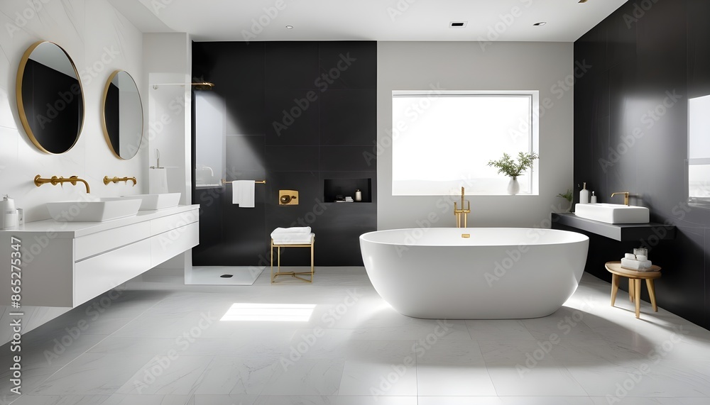 Photo interior modern design room 3d illustration Photo interior modern design room 3d illustration