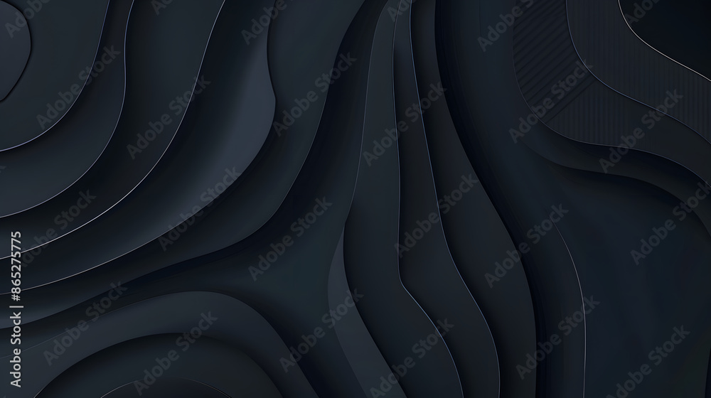 Abstract illustration of luxurious black lines on a gradient background with golden accents Abstract illustration of luxurious black lines on a gradient background with golden accents