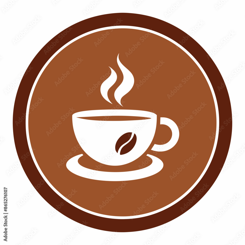 Coffee cup logo icon vector illustration.
Coffee cup logo icon vector illustration.