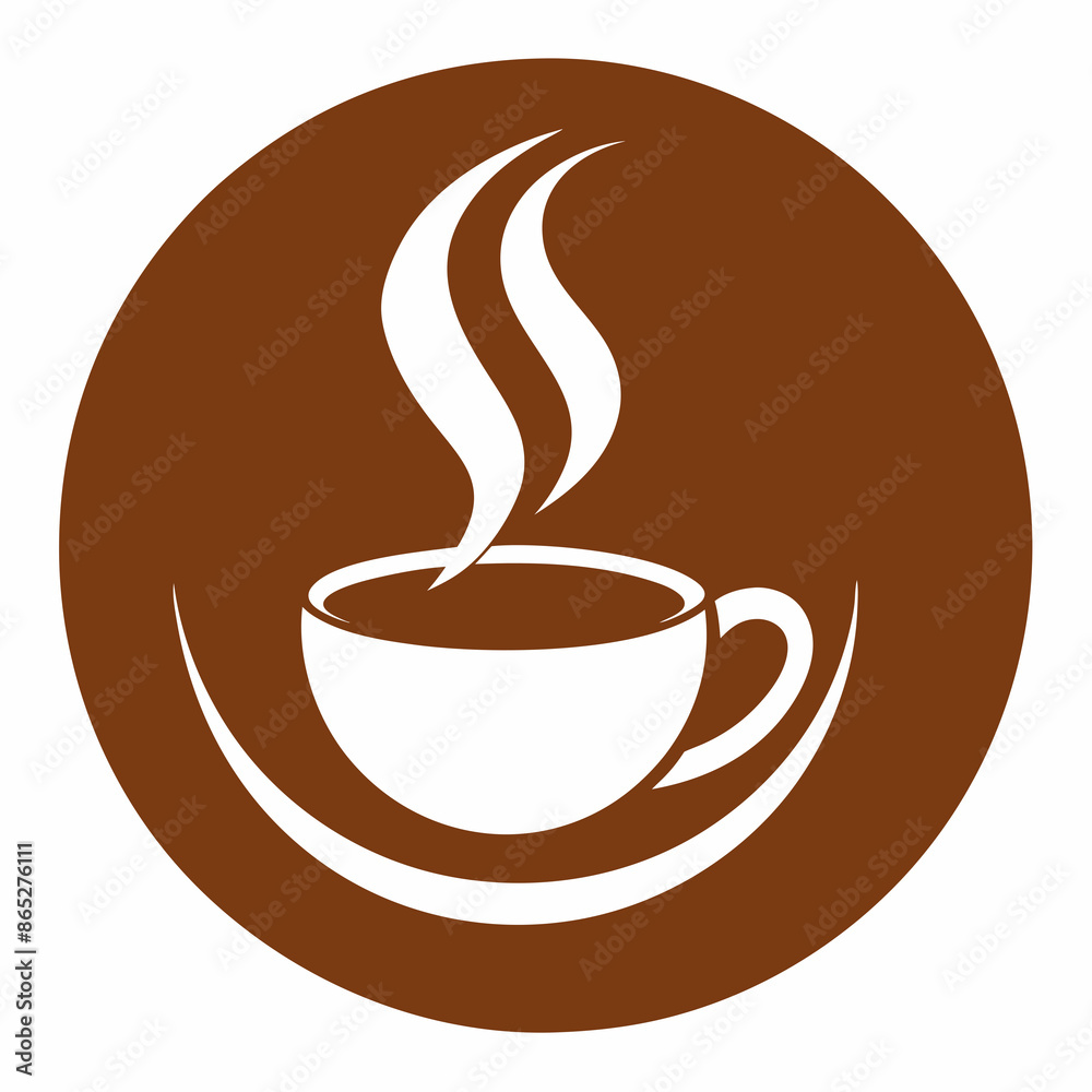 Obraz premium Coffee cup logo icon vector illustration. 