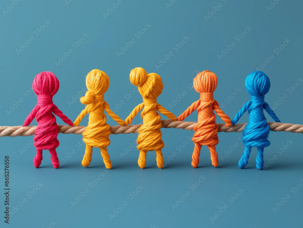 Obraz premium Team work cooperation, team collaboration concept