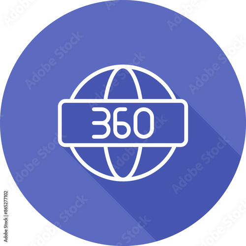360 Degrees Vector Icon