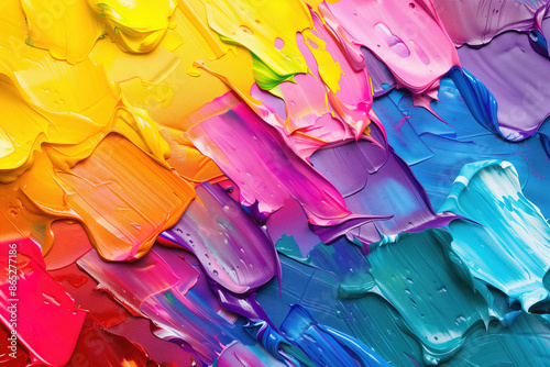 Colorful abstract background made of oil paint concept. Generative AI