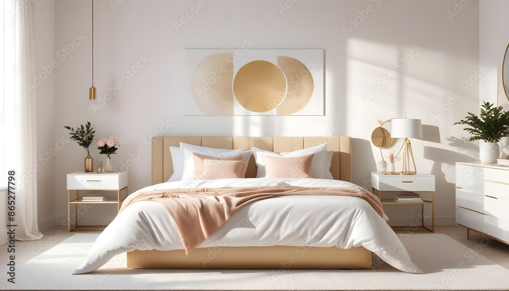 Photo interior modern design room 3d illustration Photo interior modern design room 3d illustration