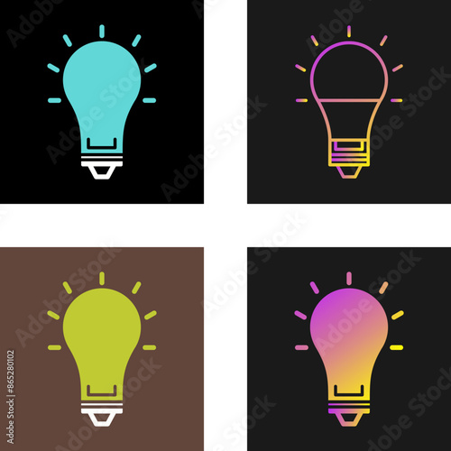 Electric Bulb Vector Icon
