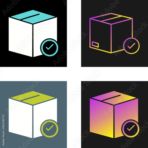 Valid Delivery of Packag Vector Icon