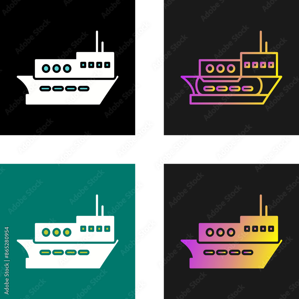 Obraz premium Delivery Ship Vector Icon