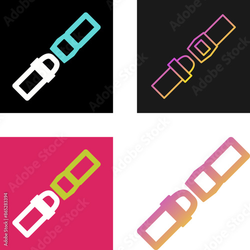 Seat Belt Vector Icon