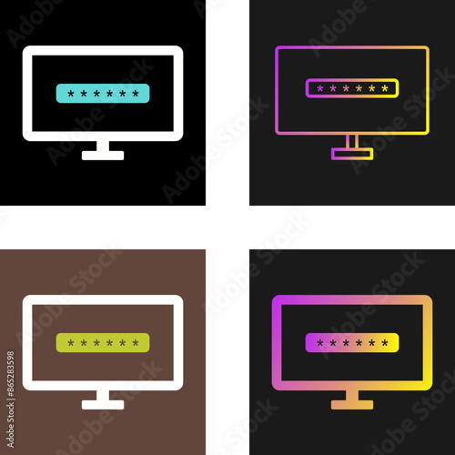 System Password Vector Icon