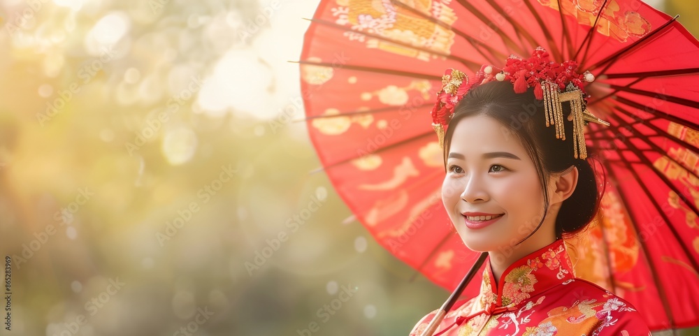 a woman in a kimono holding a red umbrella a woman in a kimono holding a red umbrella