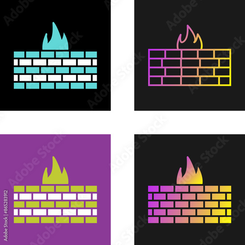 Firewall Vector Icon