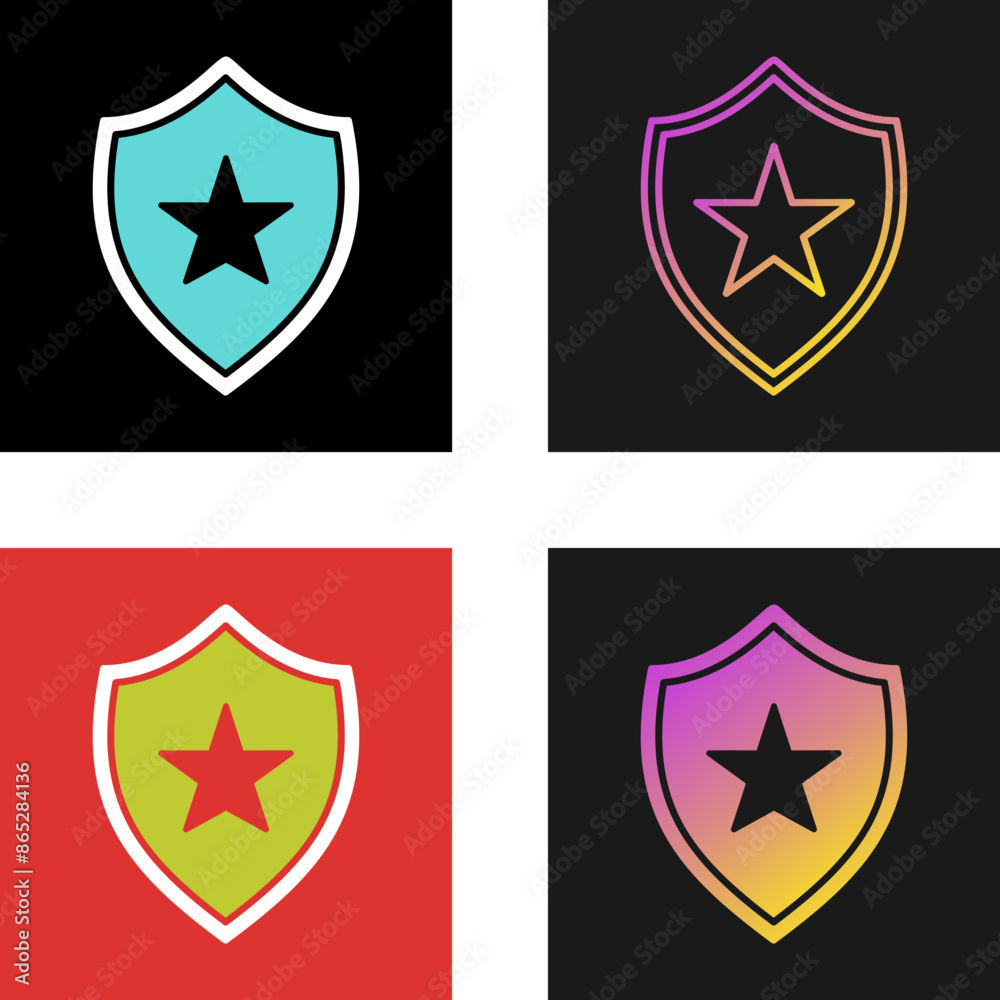 Shield Vector Icon Shield Vector Icon