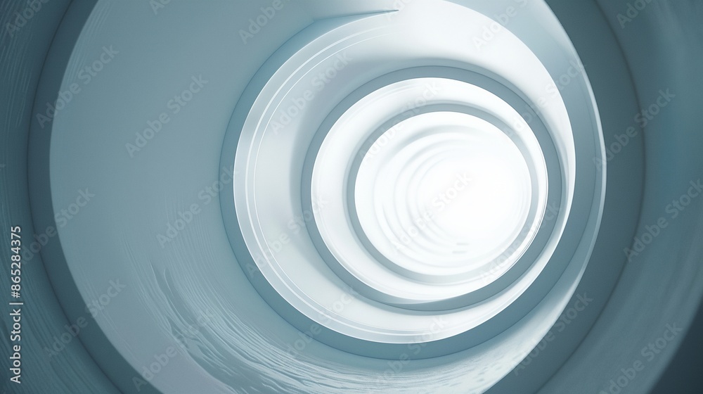 a white circular object with a light coming through it's center a white circular object with a light coming through it's center