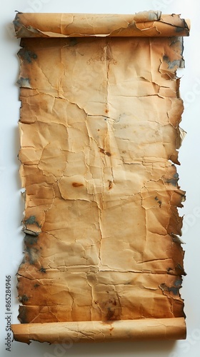 worn blank old paper scroll texture parchment and old fantasy vintage border background, wallpaper