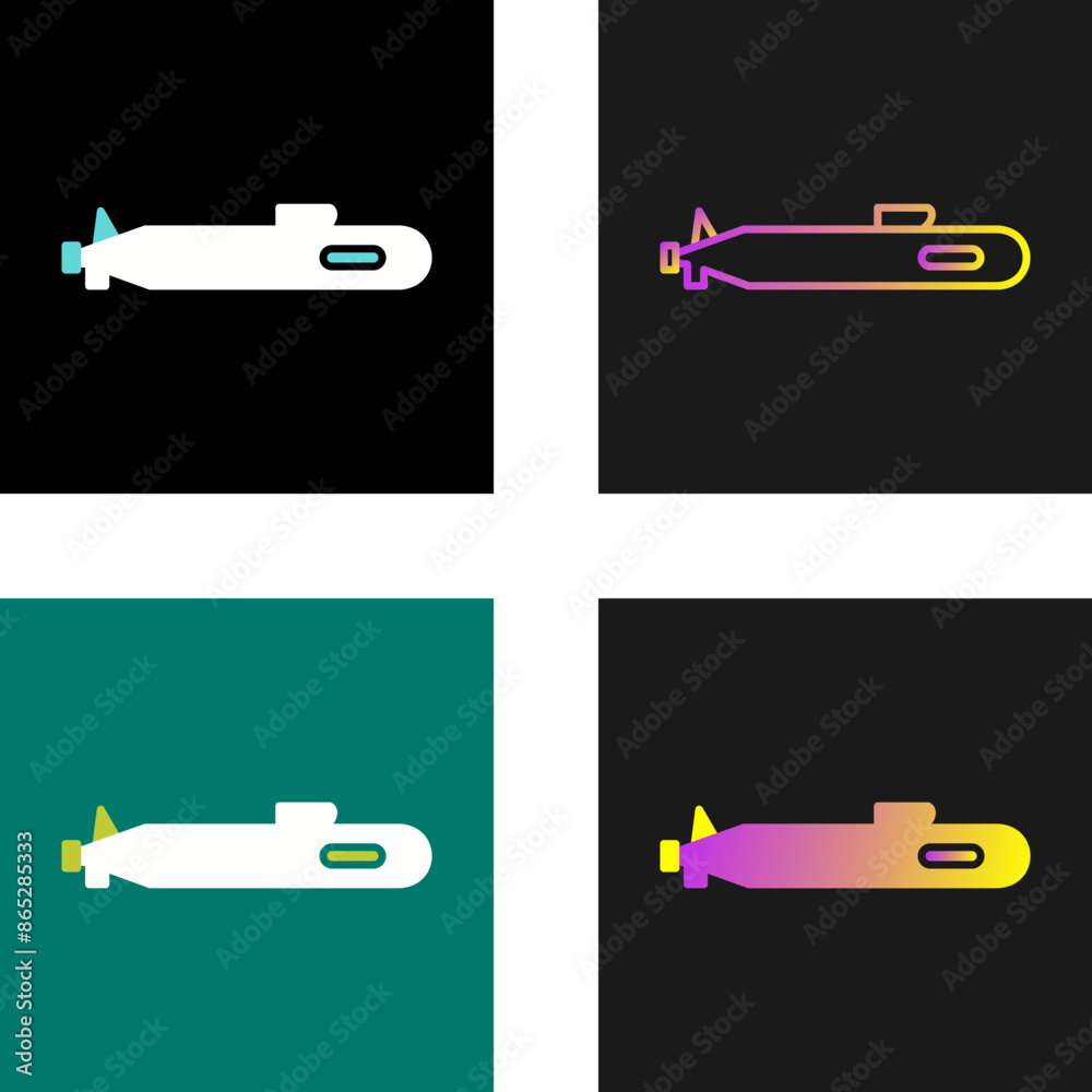 Submarine Vector Icon Submarine Vector Icon