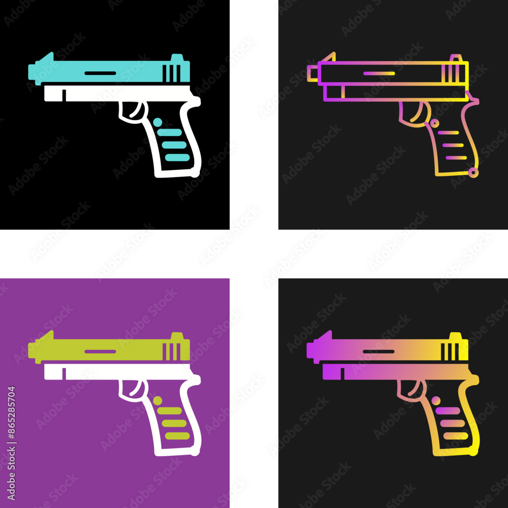 Pistol Vector Icon Pistol Vector Icon