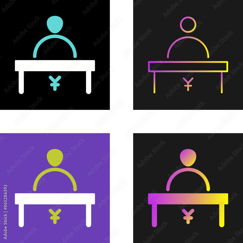 Cashier Vector Icon Cashier Vector Icon