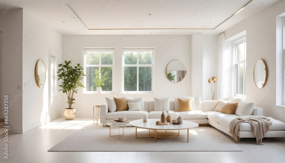 Photo interior modern design room 3d illustration Photo interior modern design room 3d illustration