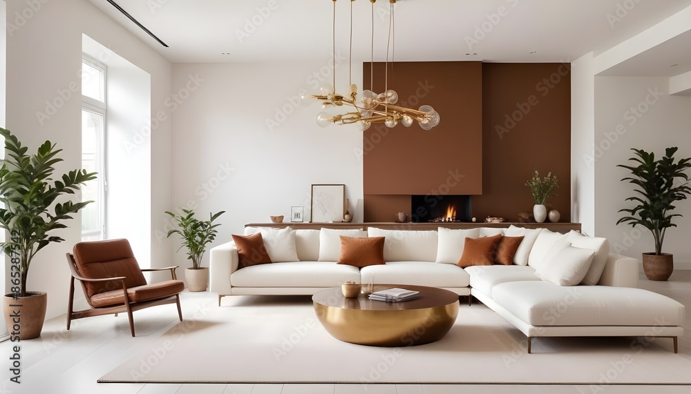 Photo interior modern design room 3d illustration Photo interior modern design room 3d illustration
