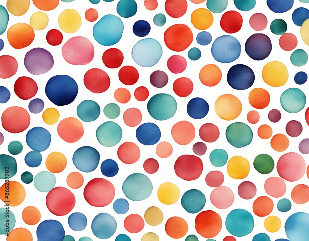 Watercolor Polka Dots Watercolor Polka Dots