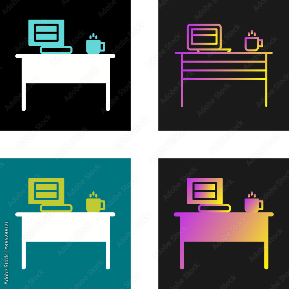 Decoration Table Vector Icon Decoration Table Vector Icon