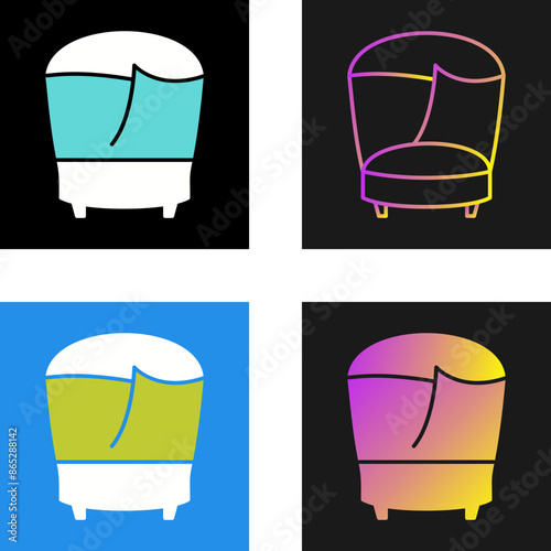 Stylish Chair Vector Icon