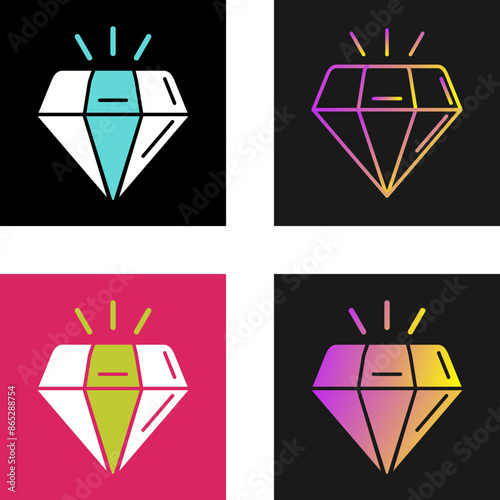 Diamond Vector Icon