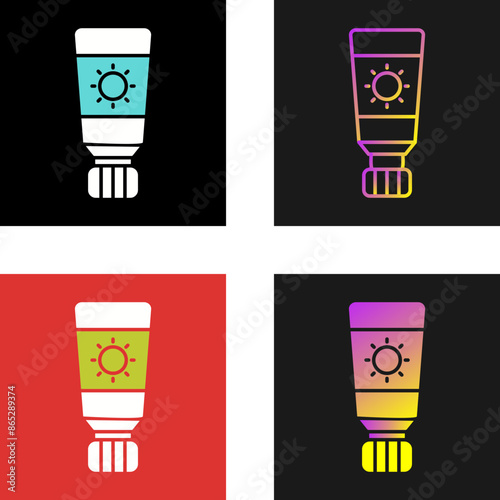 Sunscreen Vector Icon