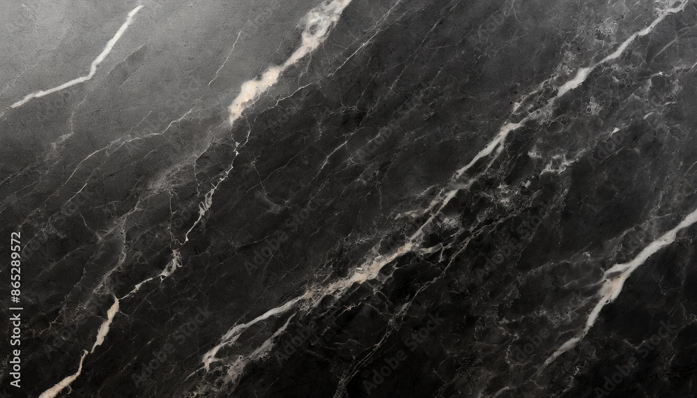 black minimalistic light marble texture close-up with gold inclusions and veins, wallpaper with copy space for product presentation, delicate luxury wallpaper, stone mineral banner office liquid