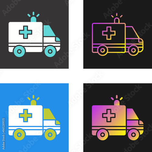 Ambulance Vector Icon